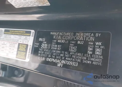 2022 Kia Sportage Lx from USA, damaged, VIN KNDPM3AC4N7009313